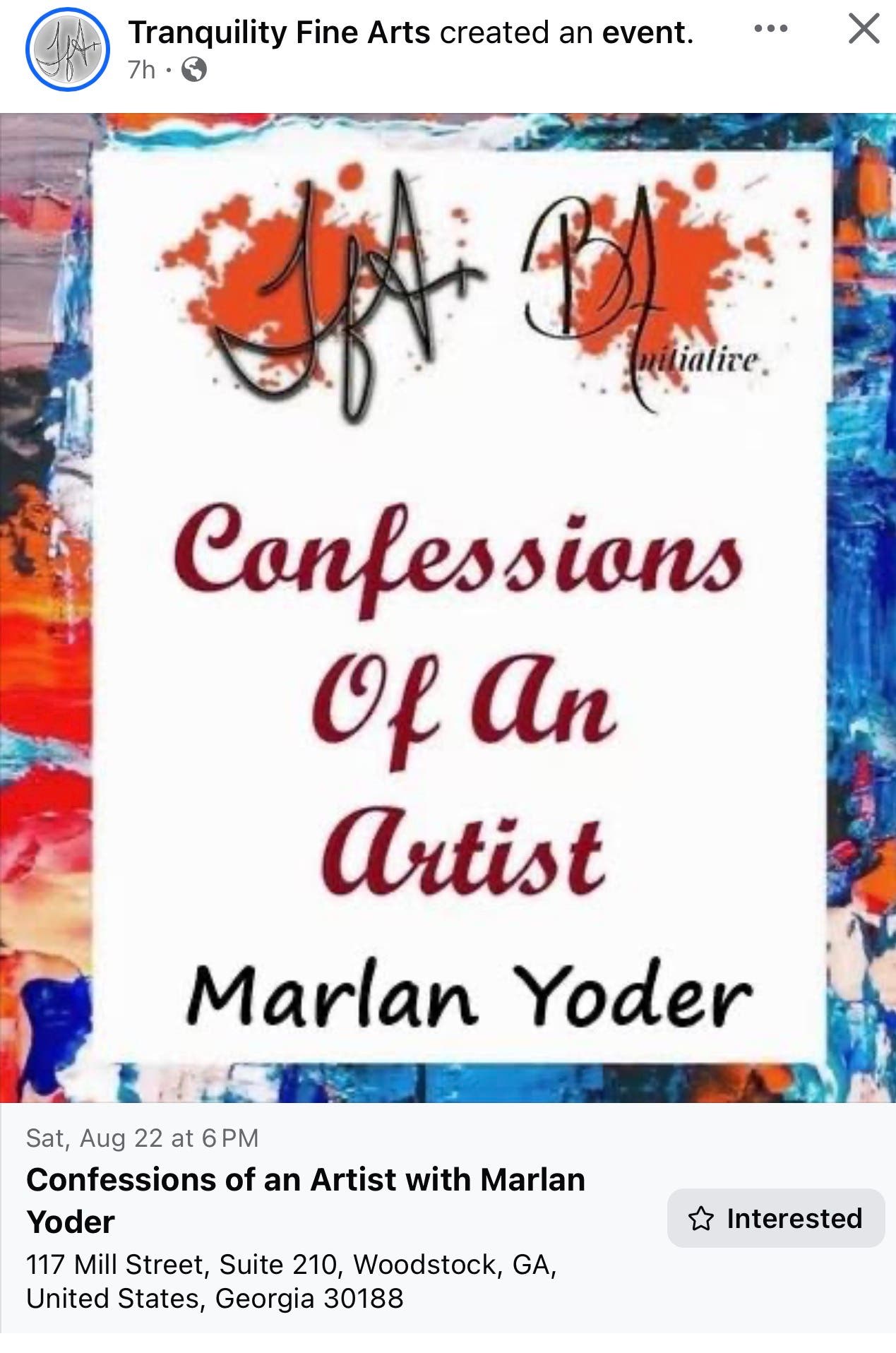 Confessions of an Artist with Marlan Yoder