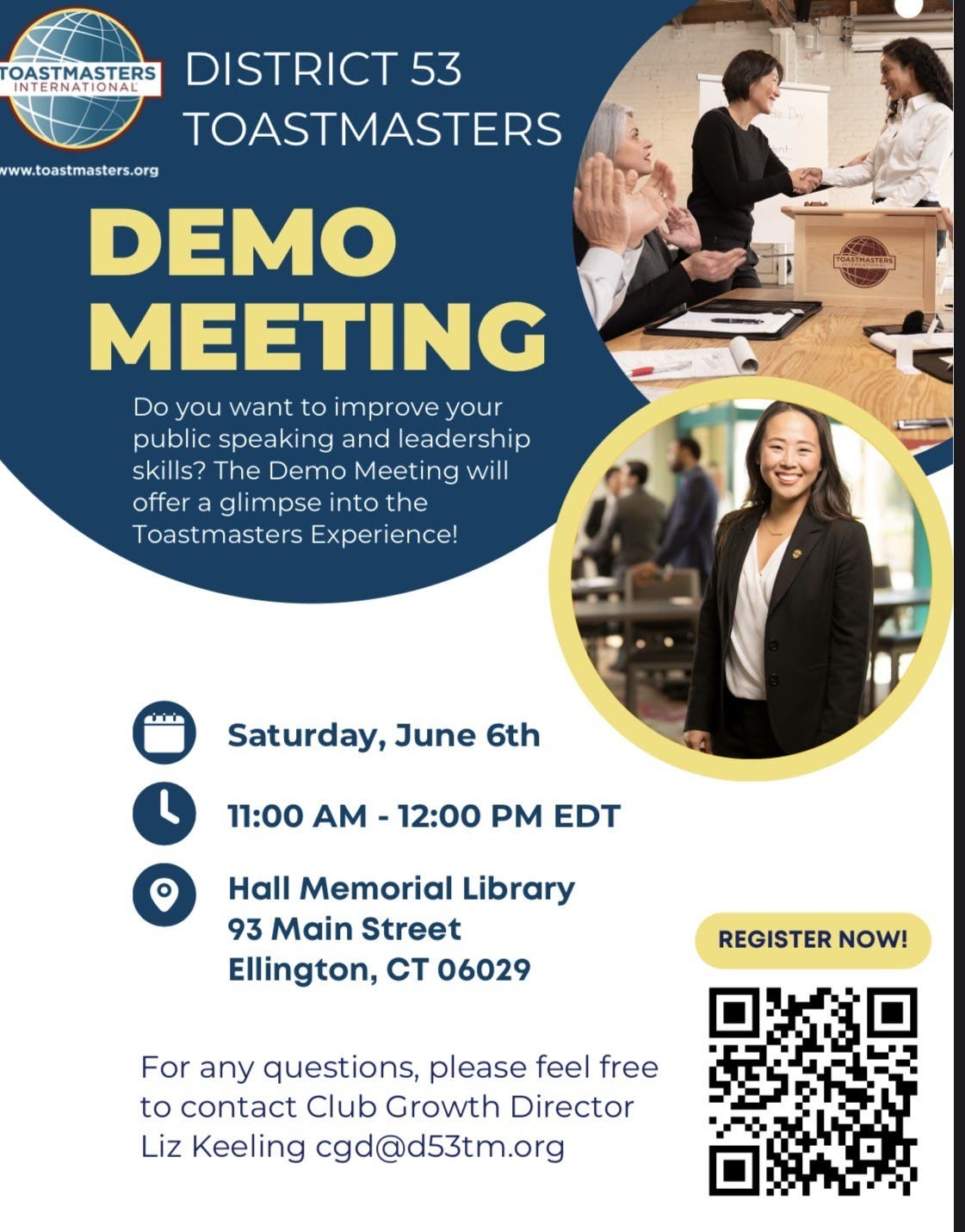 District 53 Toastmasters Demo Meeting