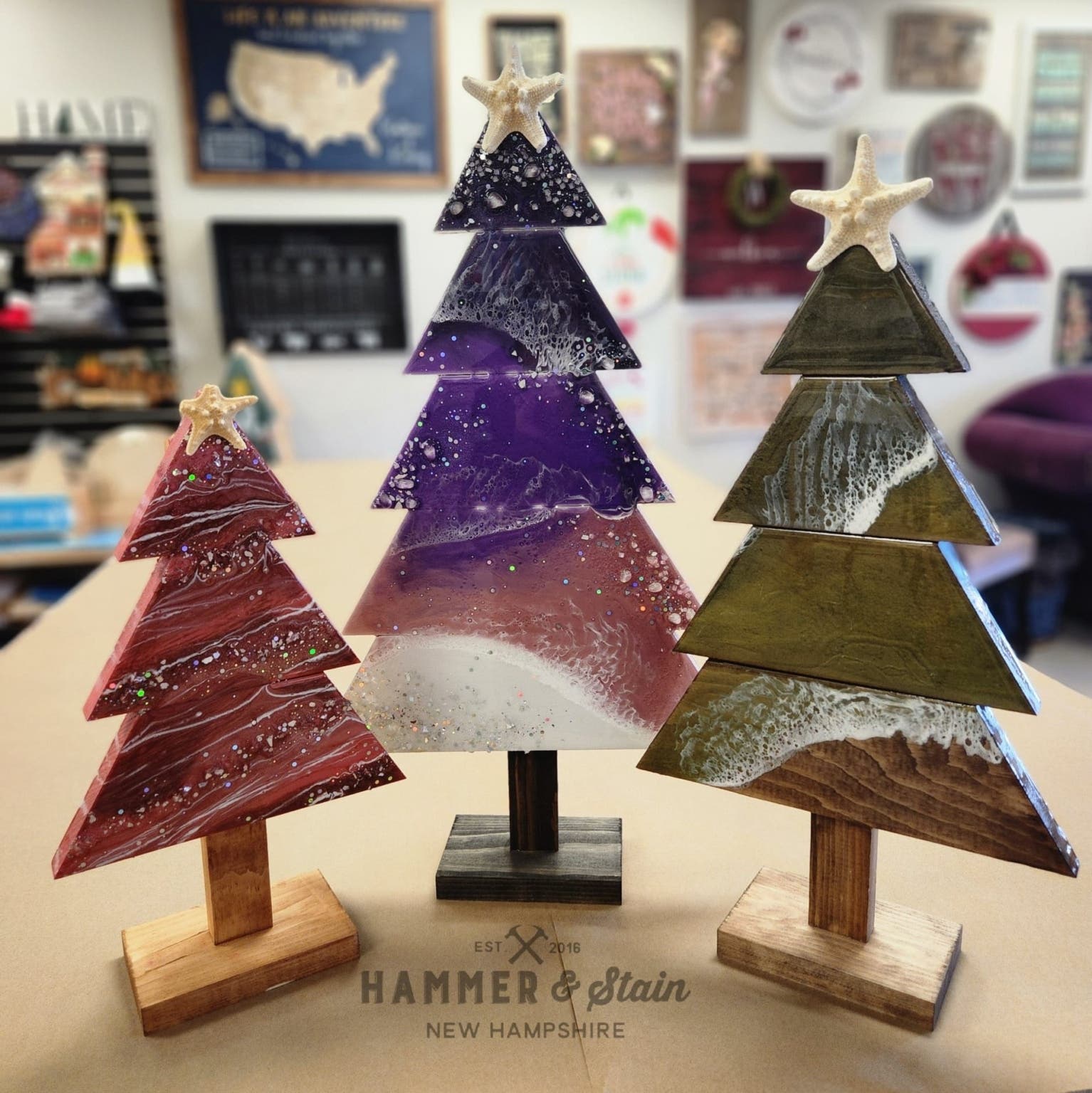 Resin Art Ocean Wave - TREES