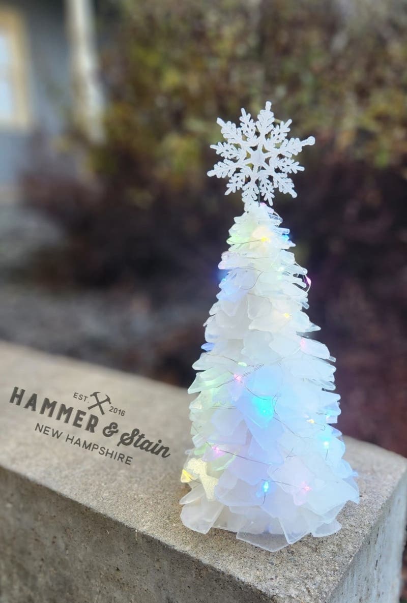 Tumbled Sea Glass Holiday Tree