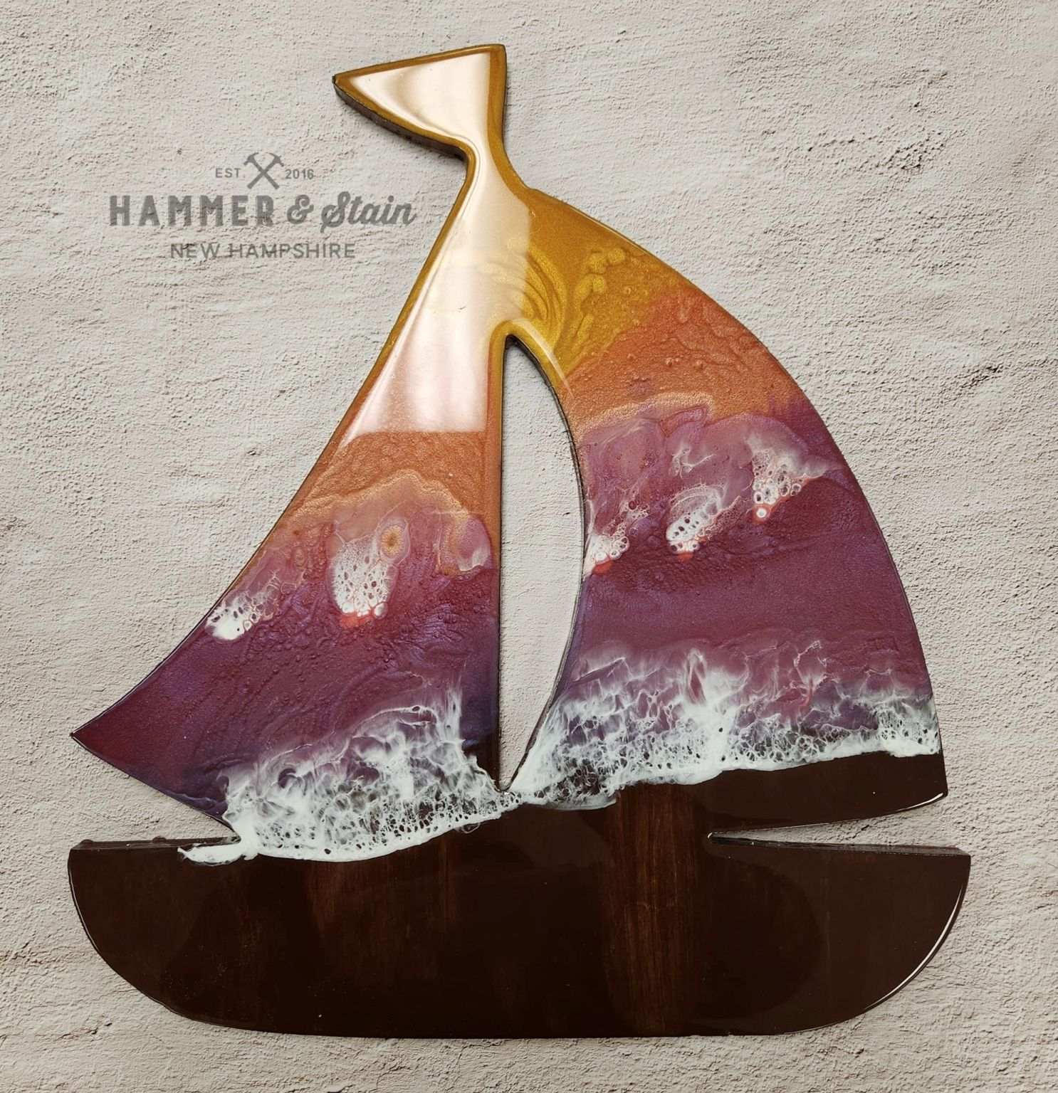 Ocean Wave Resin Art