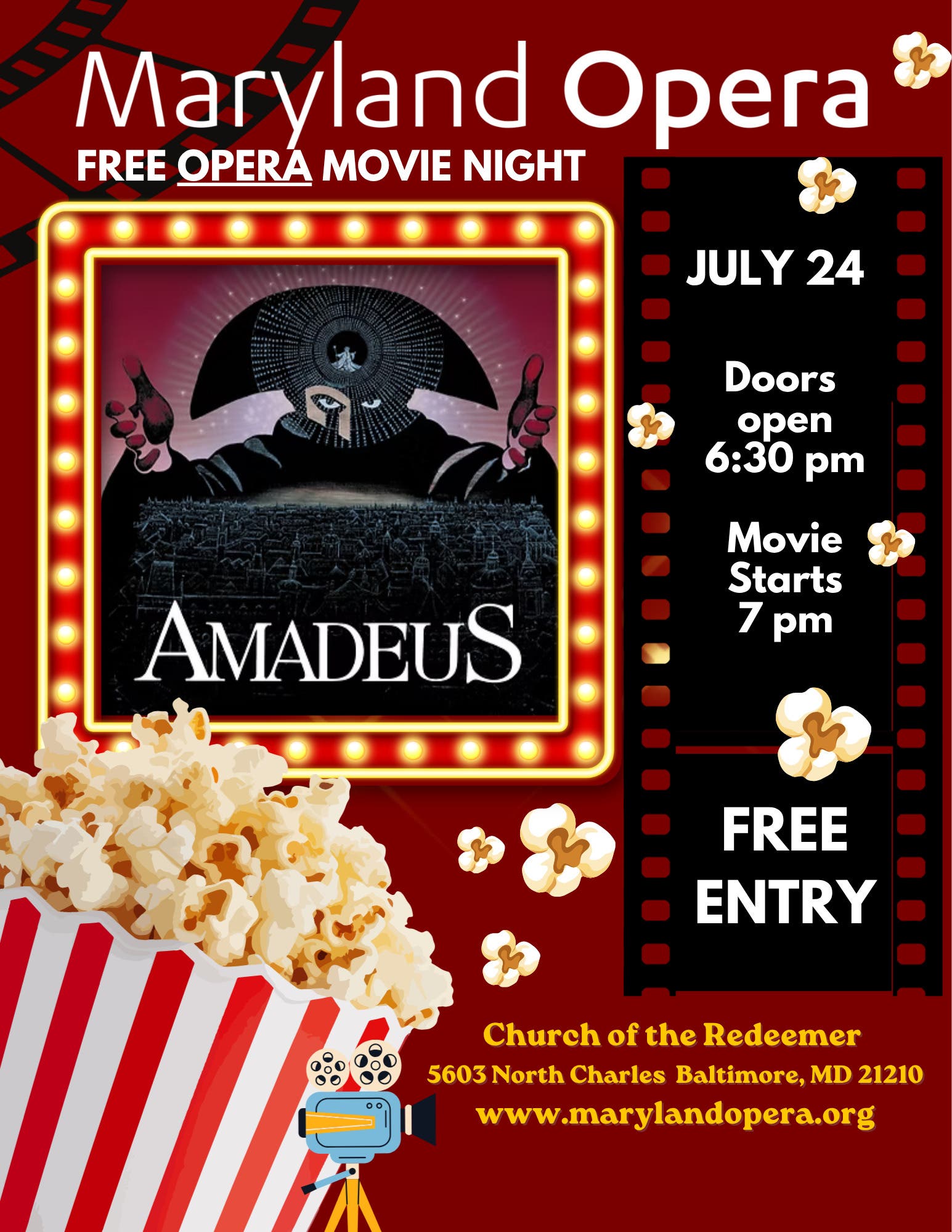 FREE Community Movie Night - Amadeus