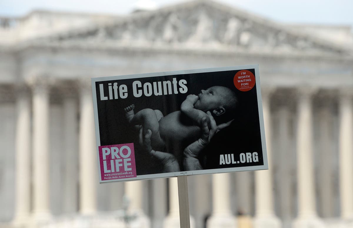 An anti-abortion sign from a rally in Washington, DC. n Thursday, Right To Life RI denounced several house lawmakers. 