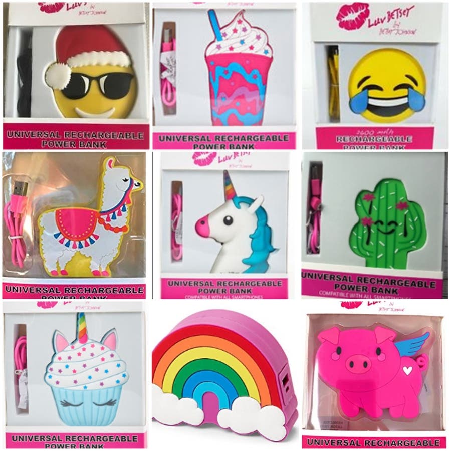 The recalled power banks come in a variety of styles. 
