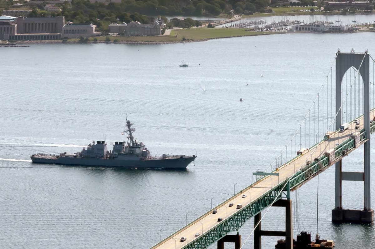 The childcare center at the Newport Navy base was evacuated Monday morning. 