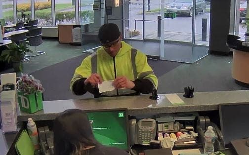Police are looking to identify the man who robbed a TD Bank on Phenix Avenue Sunday afternoon. 
