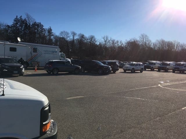 National Grid headquarters at Newport Grand casino during January's outage. 