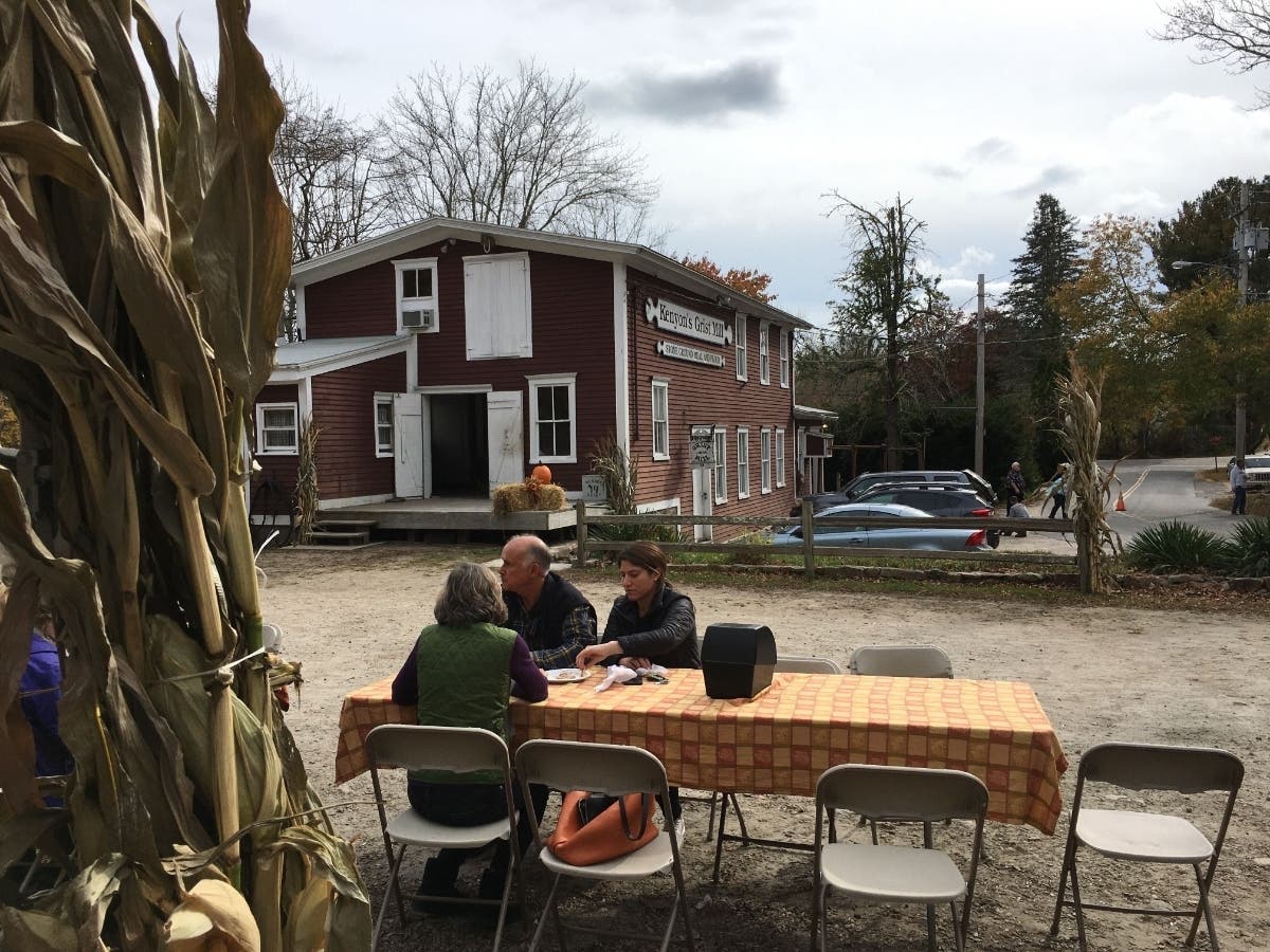 The historic grist mill hosted its fall open house this weekend, allowing visitors to peek behind the curtain and see how their cornmeal is made. 