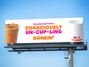 Dunkin' is asking Southern New Englanders to "break up" with their beloved double cups ahead of a shift away from foam cups. 