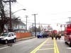 A single-car crash on West Main Road knocked down a utility pole over the weekend. 