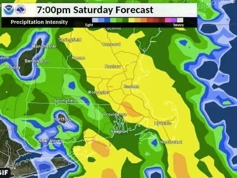 Rain is expected to arrive in Rhode Island over the weekend. 
