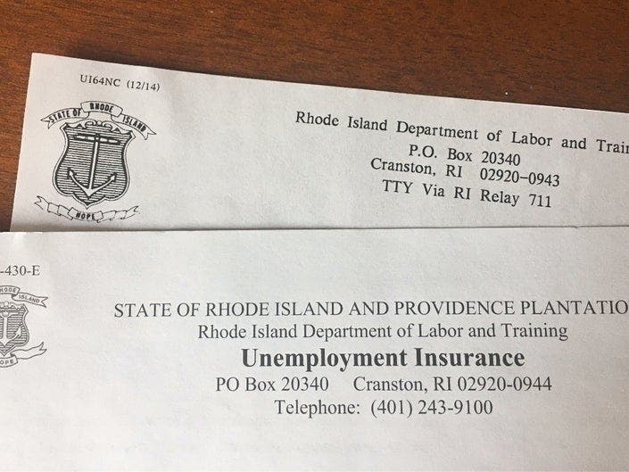 Rhode Island State Police are investigating reports of fraudulent unemployment claims. 