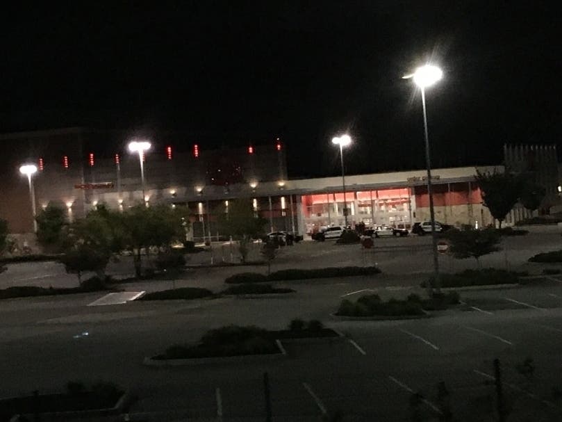 Law enforcement and members of the National Guard were stationed at several popular shopping centers overnight. 