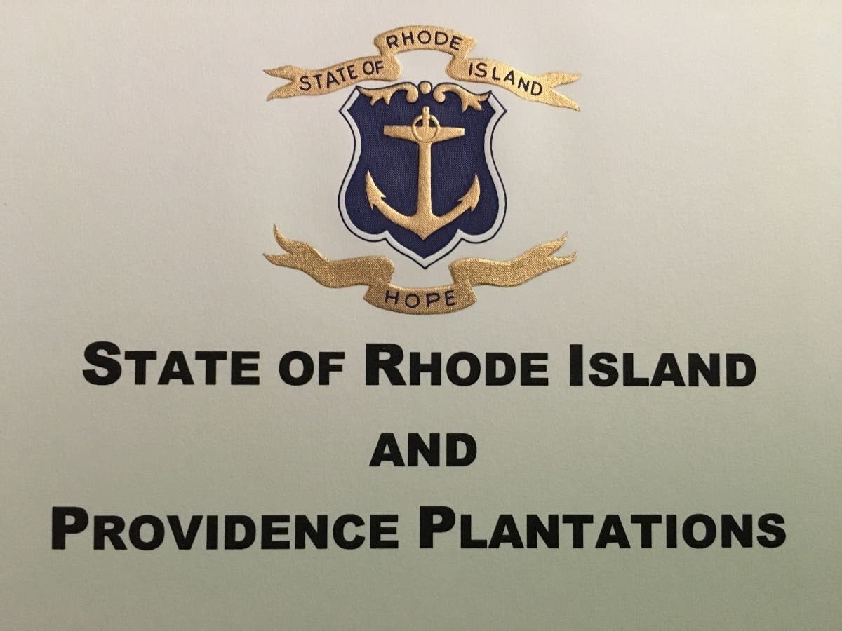 Gov. Gina Raimondo will remove "and Providence Plantations" from future official state documents. 