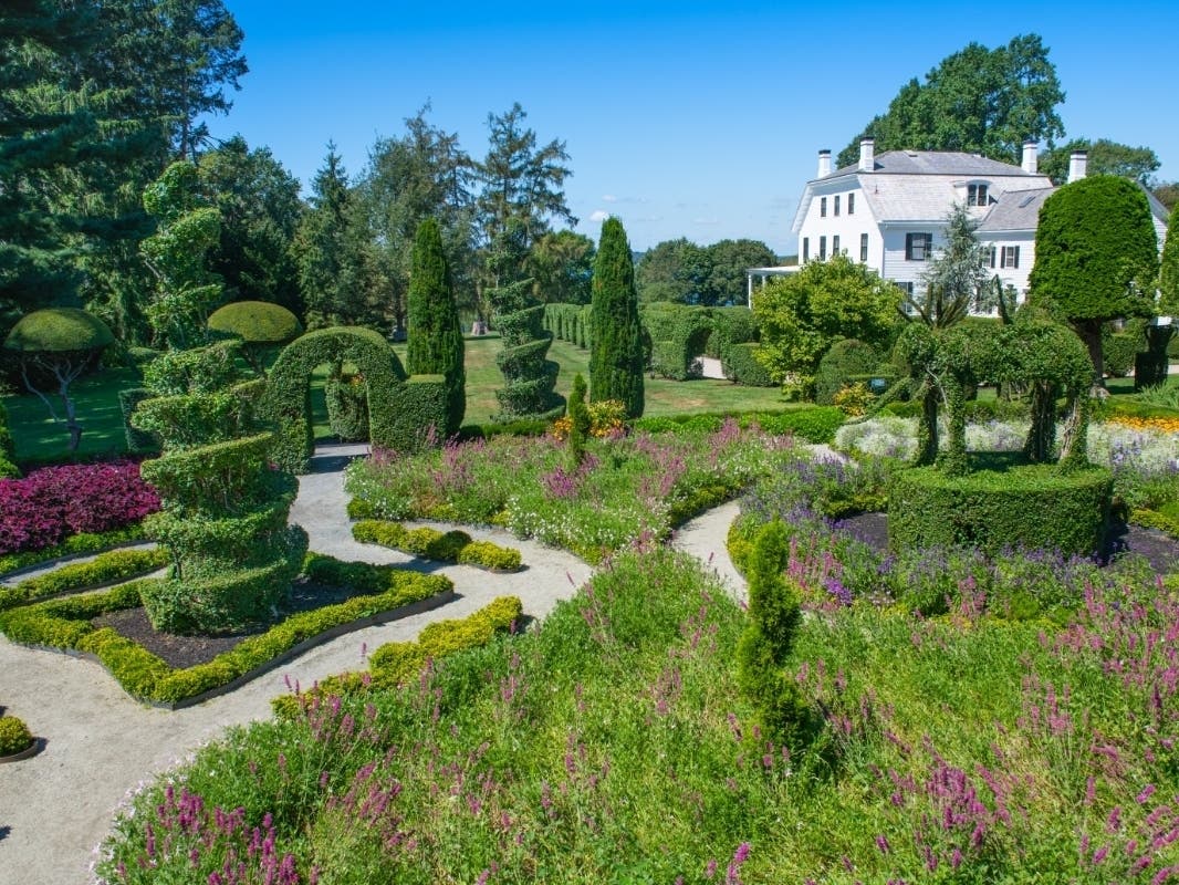 One of the auction items is a New England Clambake for up to 20 at Green Animals Topiary Garden. 