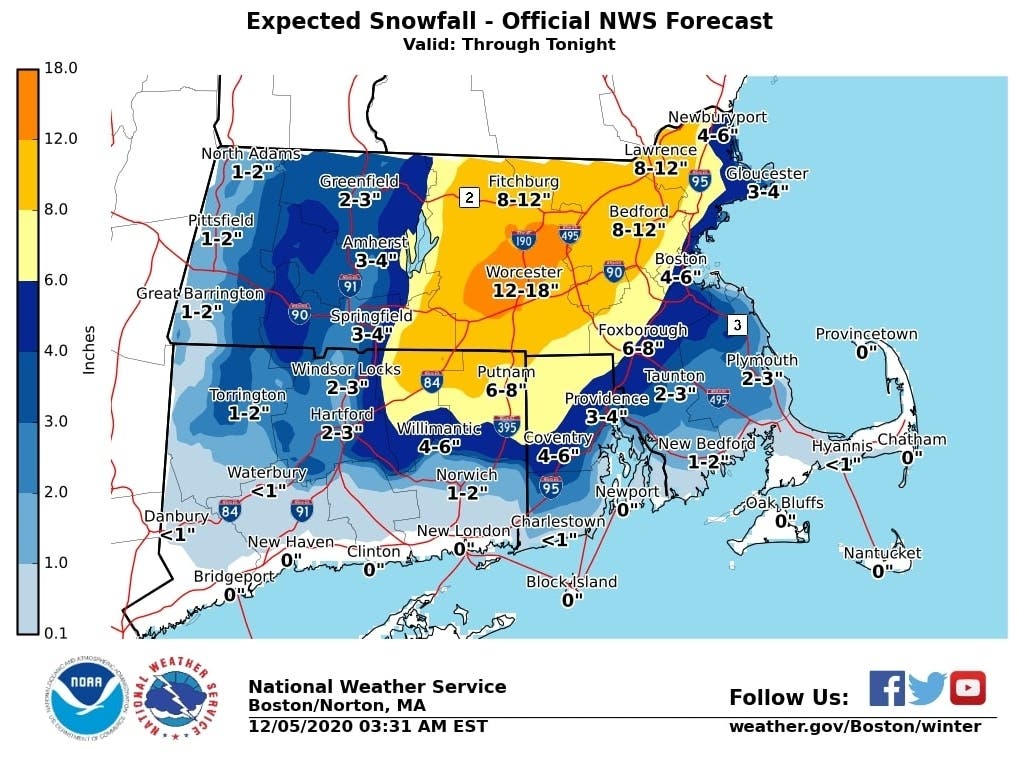 Break out the snow shovels: Southern New England is in for some nasty weather. 