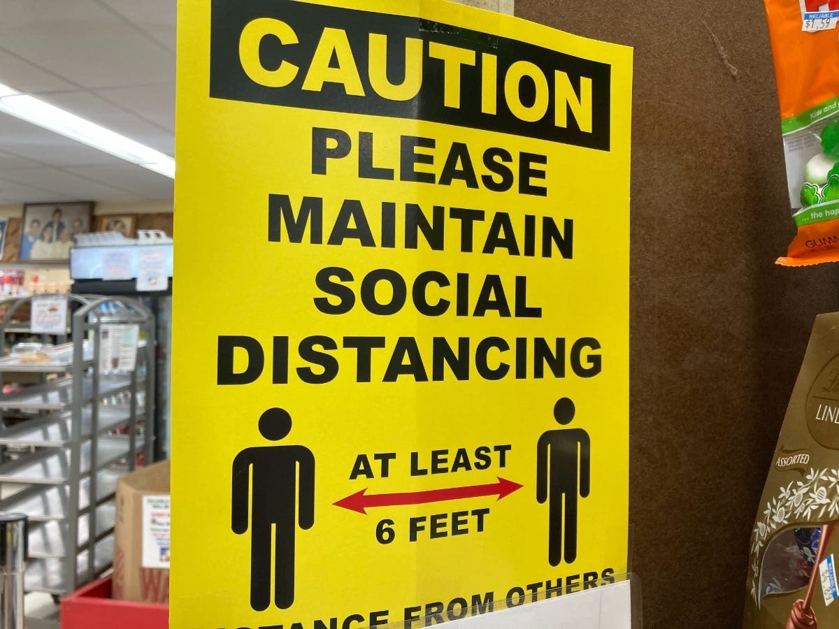 Rhode Island's new coronavirus hospitalizations dropped by about 50 people over the past week. 