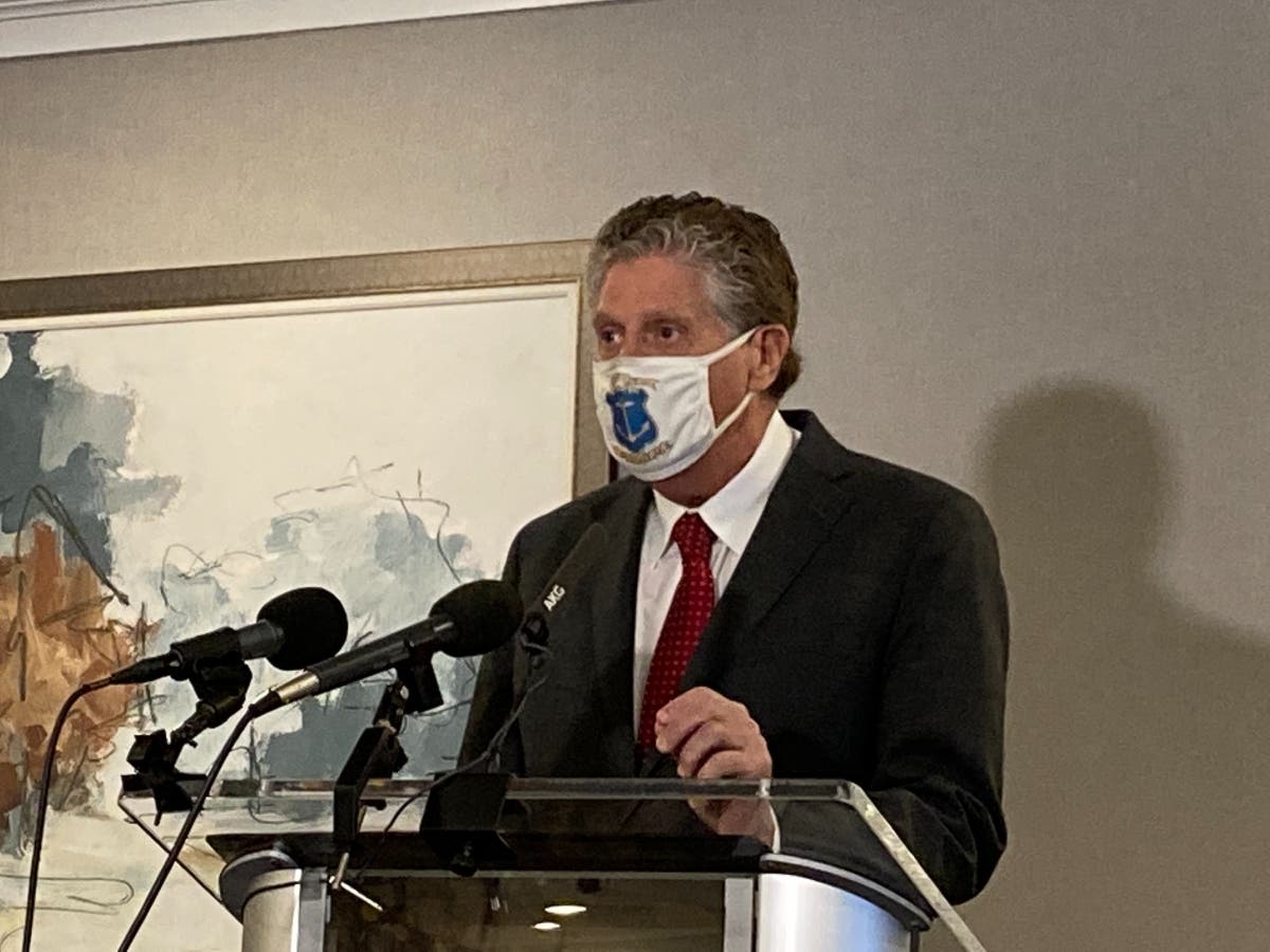 Gov. Dan McKee and other state leaders will address the public at 11 a.m. on Friday. 