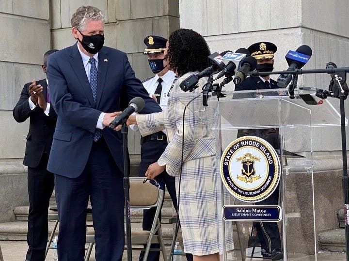 "Sabina knows how to govern. She knows how to lead," Gov. Dan McKee said. "Most importantly, she knows how to bring people together to get the job done."