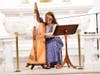 Aideen O'Donnell, harpist and vocalist, performing "Danny Boy" (Photo Credit: David Schofield)