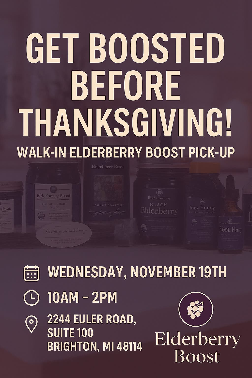 Elderberry Boost Walk•In Event 