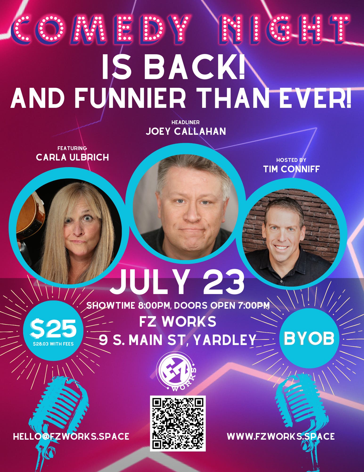 July Comedy Night @ FZ Works