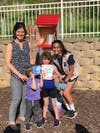 Gianna with her first "customers"  Adrian and Maya