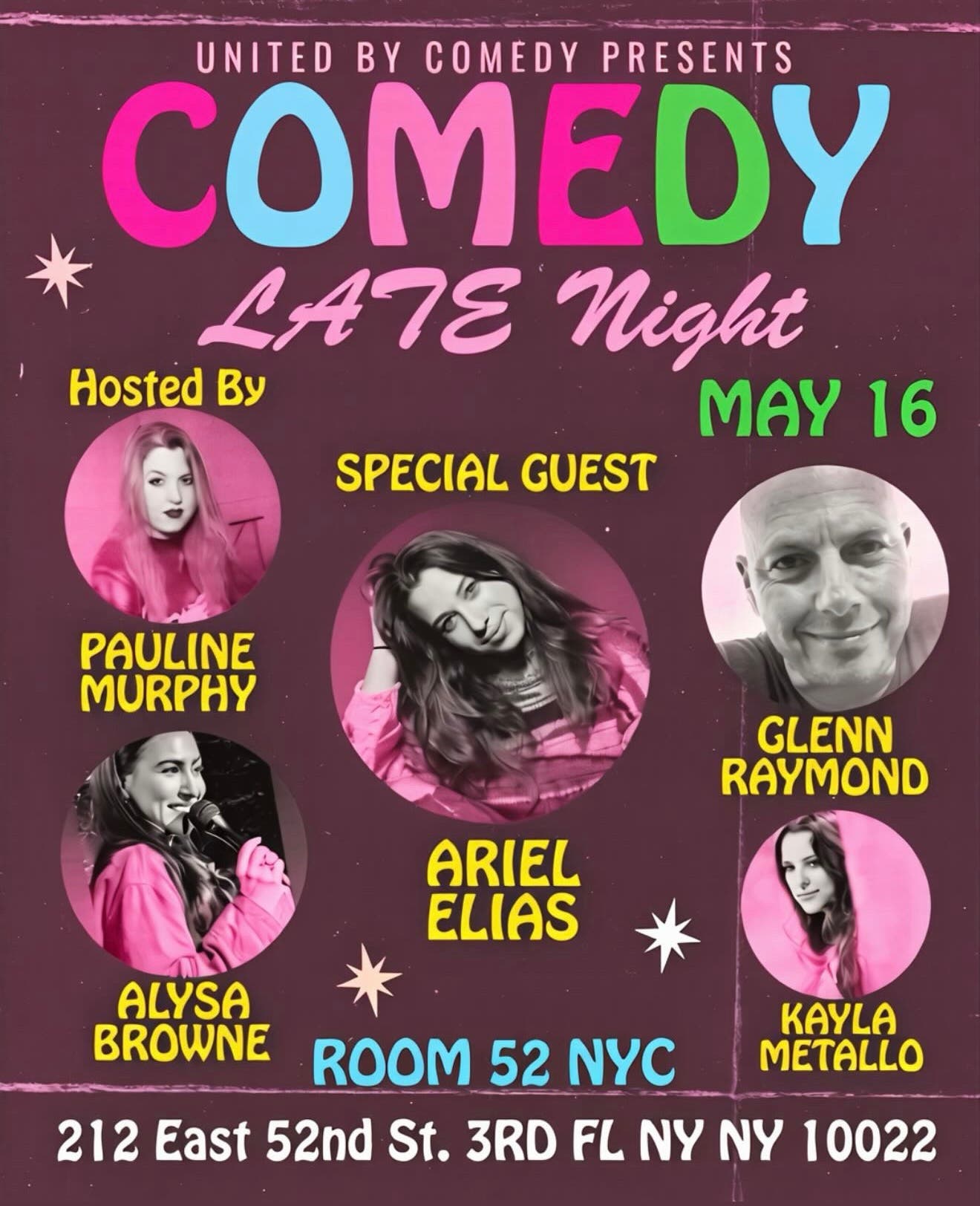 Late Night Comedy at Room 52 Presented By United By Comedy