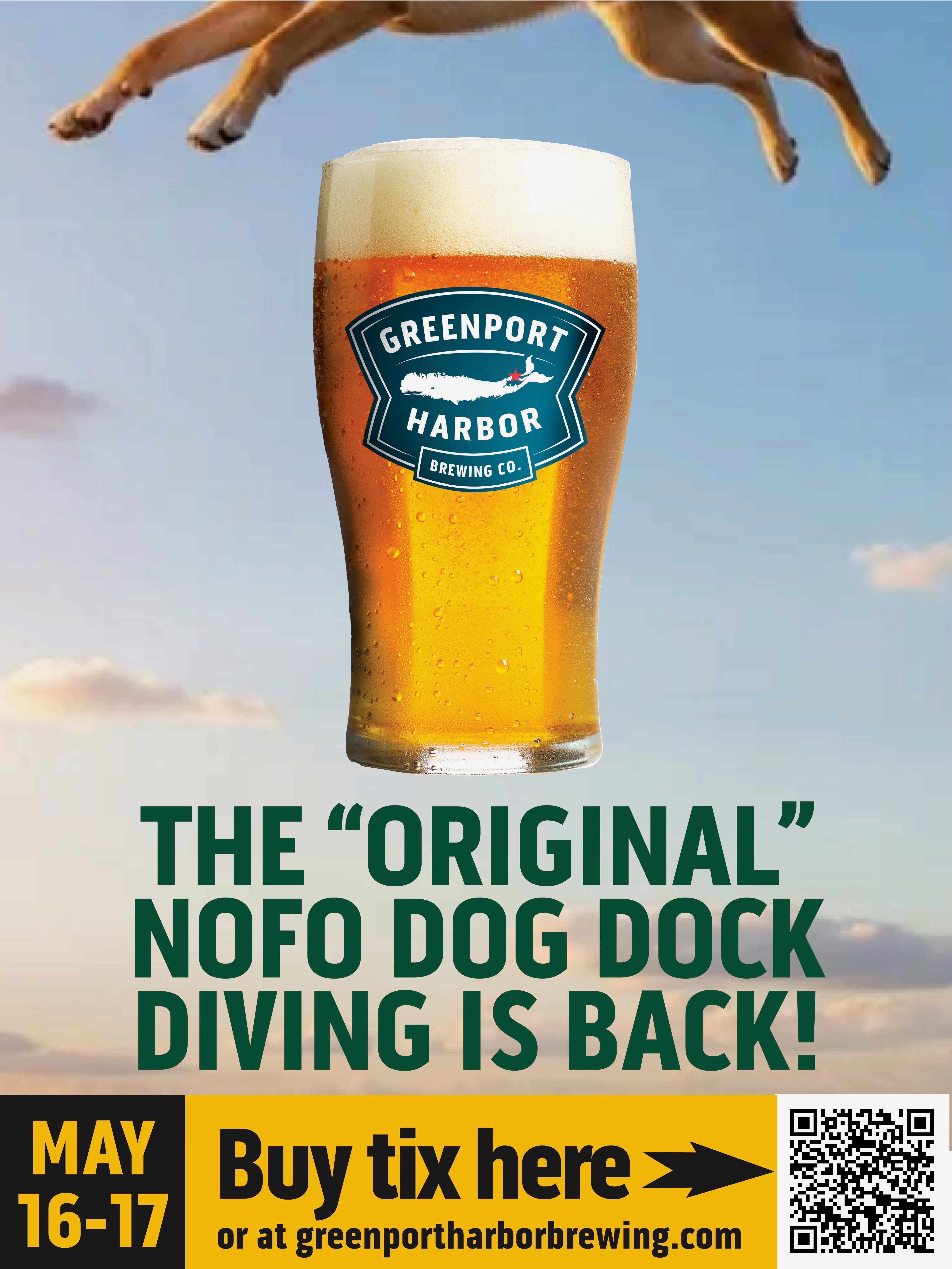 The Original Dog Dock Diving Weekend at Greenport Brew 
