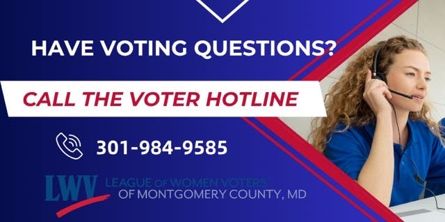 League of Women Voters Voter Hotline open September 28 through November 3!