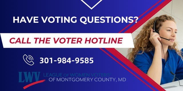 League of Women Voters' Voter Hotline open Sept 28 through November 3!