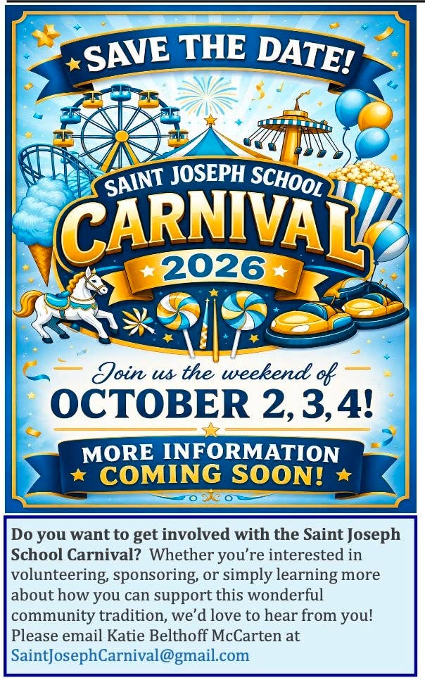 Saint Joseph School Three Day Carnival 2026!