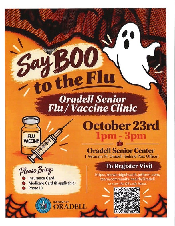 Say Boo To The Flu! Oradell Senior Flu / Vaccine Clinic