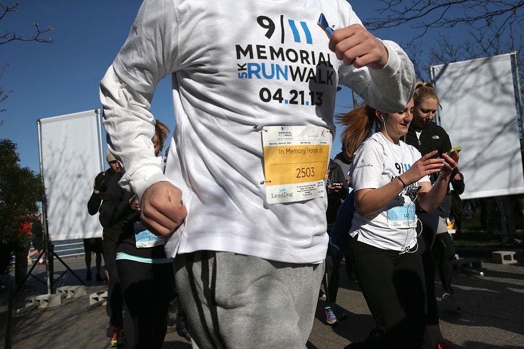 Runners at the 9/11 Memorial 5K Run/Walk April 21, 2013. The 2019 5K kicks-off Sunday.