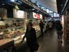 Borough President Gale Brewer at the new Essex Market Monday morning.