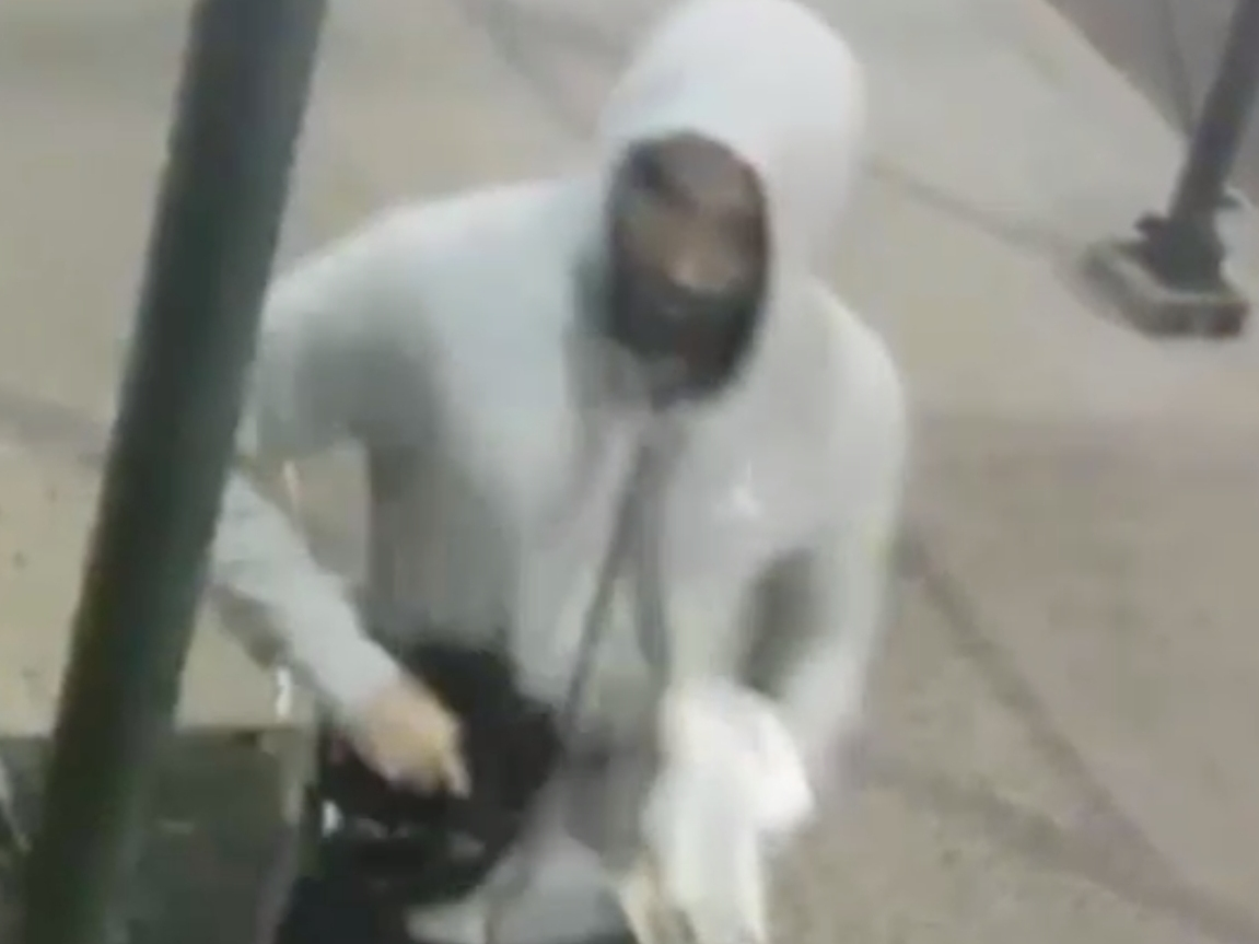 Cops are searching for an arsonist who sparked a fire at Masonic Hall in the Flatiron District, the NYPD said.