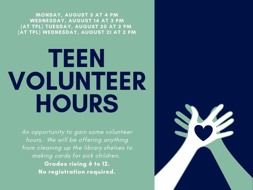 Aug 21 Teen Volunteer Opportunities Malvern, PA Patch