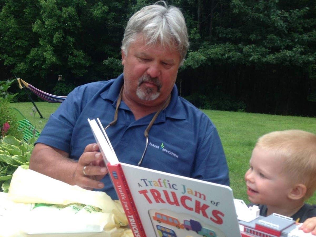 Dave Parker and his grandson
