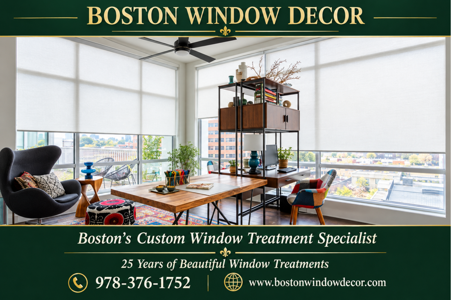 Boston Window Decor