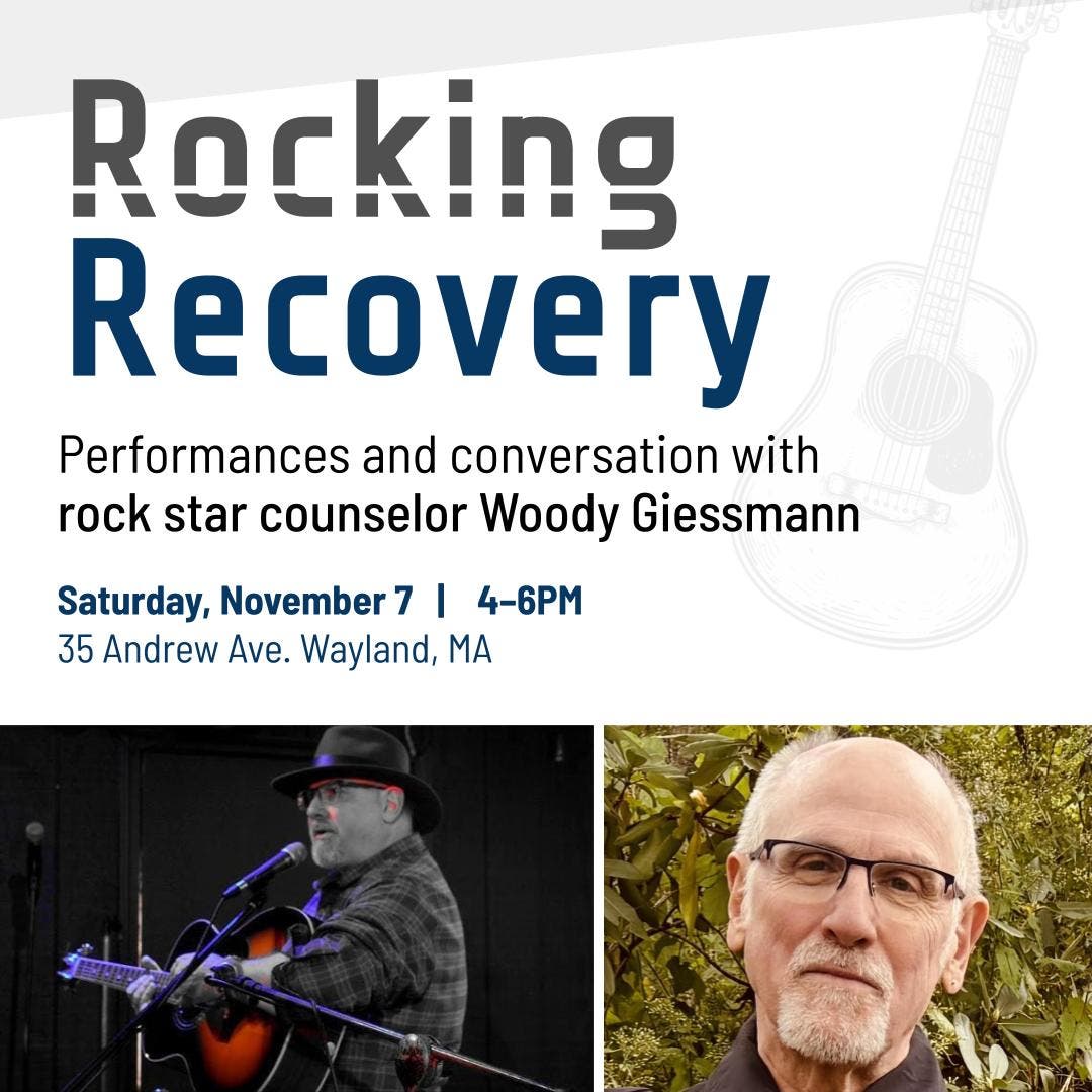 Rocking Recovery: Performances and Conversation with Rock Star Counselor Woody Giessmann