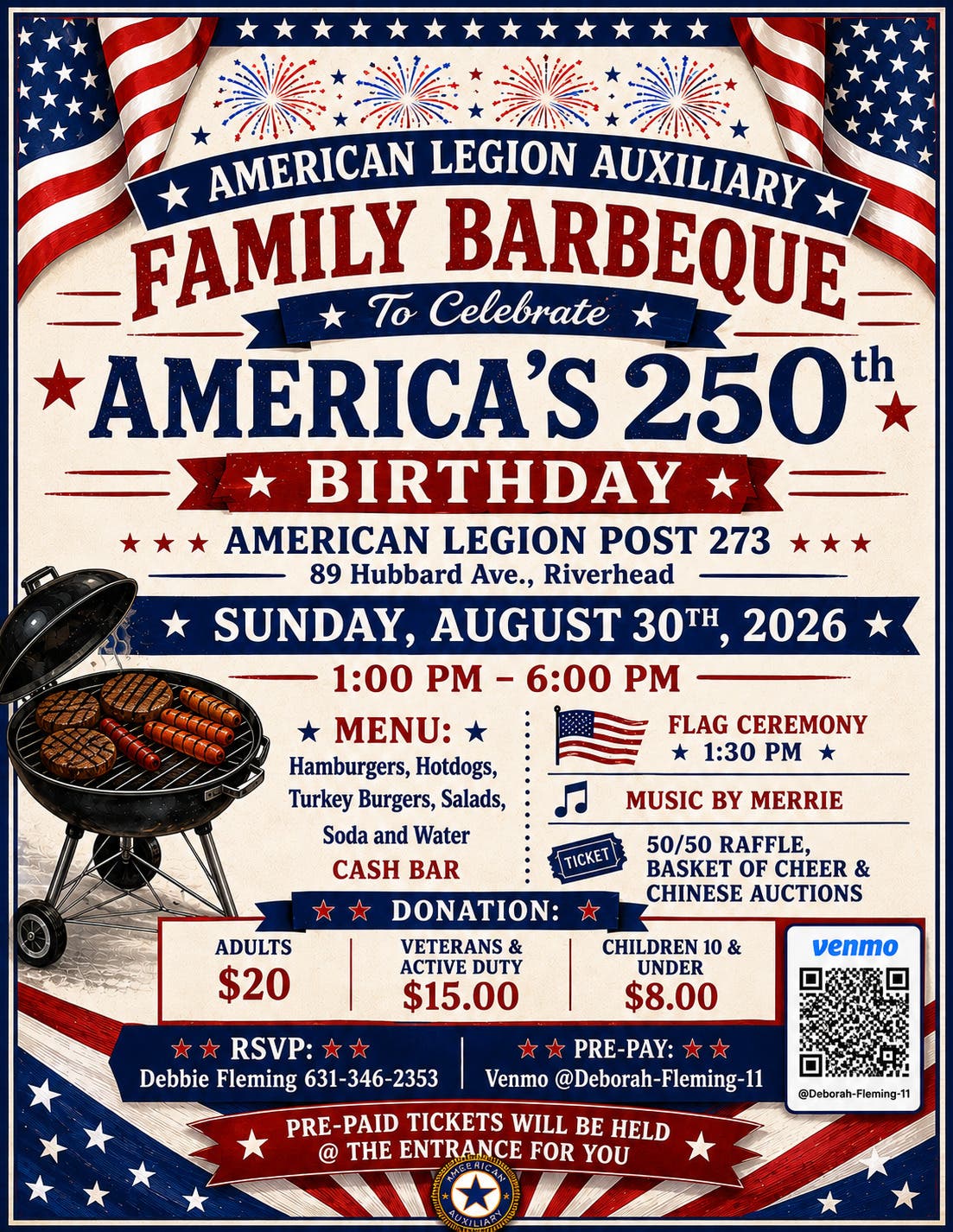 American Legion Auxiliary Family Barbeque