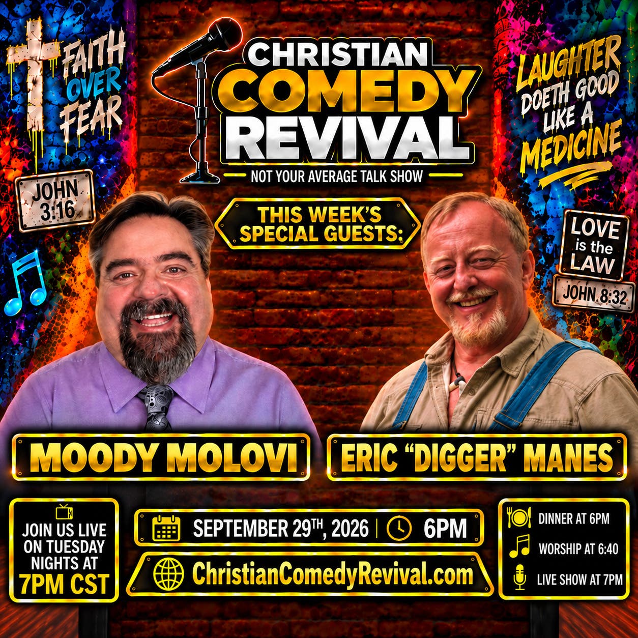 Christian Comedy Revival Live Talk Show