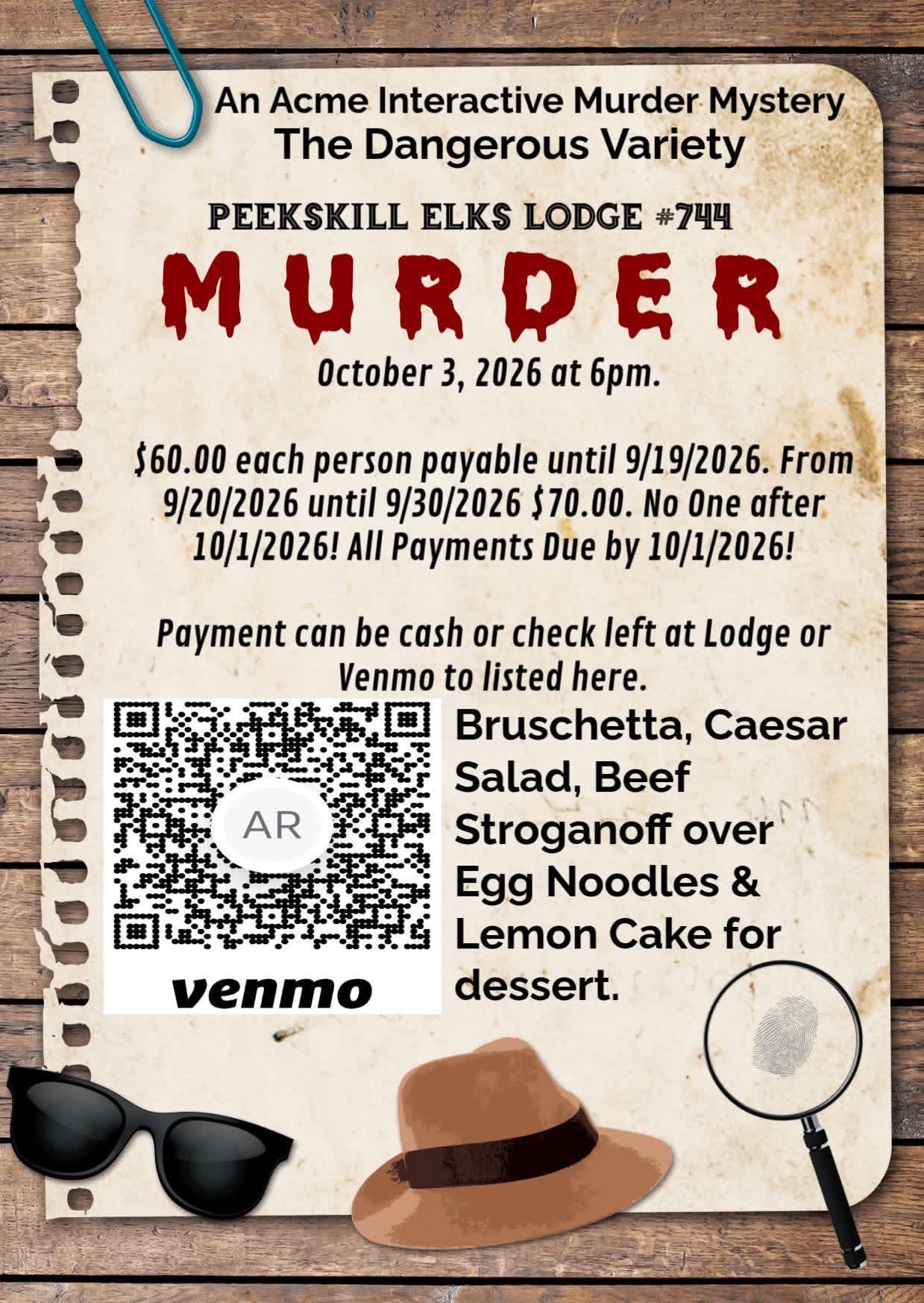 An Acme Interactive Murder Mystery: The Dangerous Variety