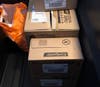Boxes of toothbrushes and toothpaste were donated by Madsen Dentistry and Light Dental Studios to assist Preston in his effort