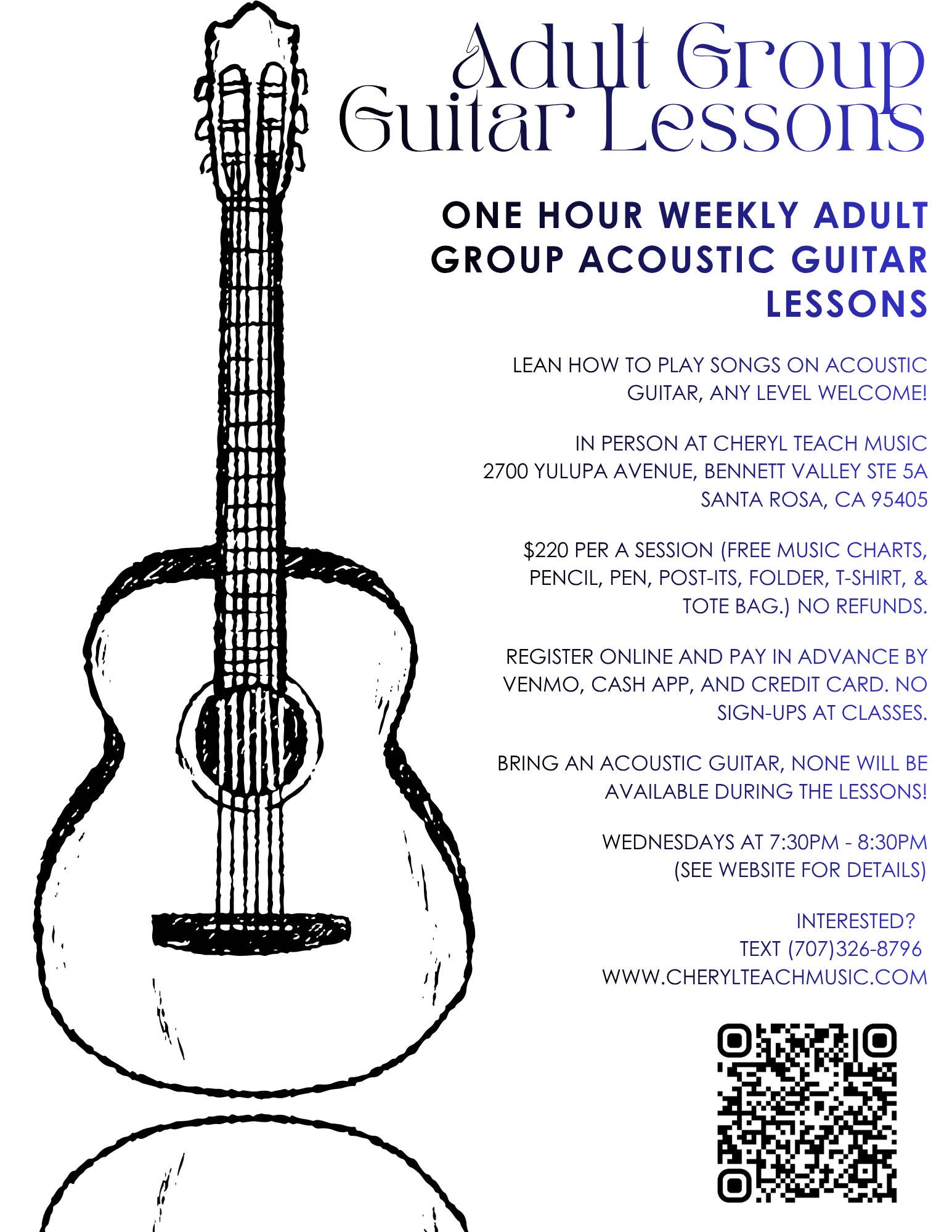 Adult Group Guitar Classes