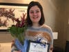 Madeline Hoffman received SIIR’s Violet Richardson Award for her work through Buddee Bags, her charity that supports the ill and disabled.