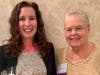 Kristin Chapin (left) of the Bucks County YWCA received her Women Helping Women award from SIIR Past-President Marlene Piasecki.