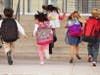 Kids heading to school
