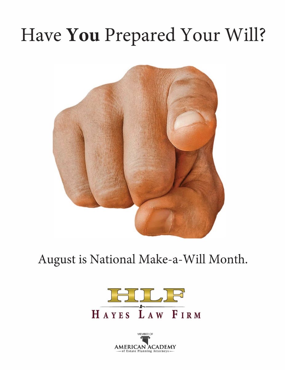 August is national make a will month are you prepared south