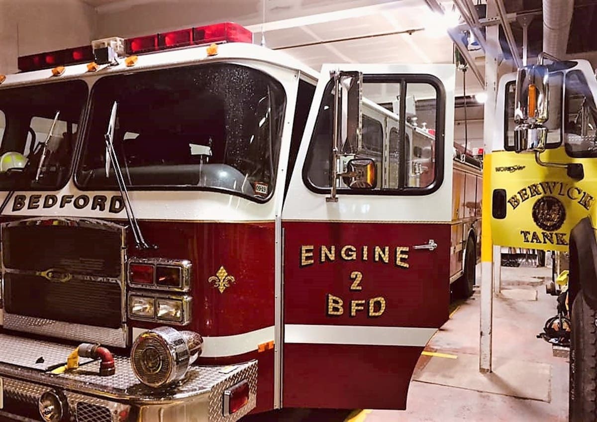 The Bedford Fire Department sent Engine 3 to Berwick, Maine to help cover services after death of Capt. Joel Barnes.